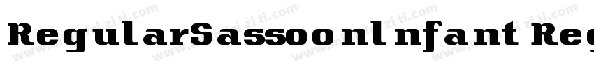 RegularSassoonlnfant Regular字体转换